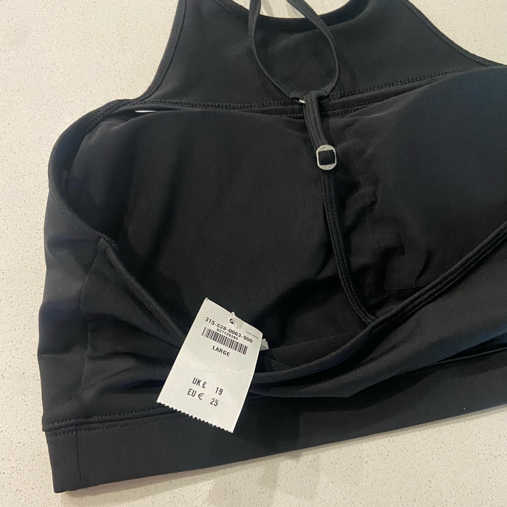 NWT Black Hollister Sports Bra Size Large - Picture 3 of 4